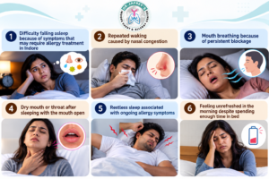Can Allergic Rhinitis Affect Sleep and Daily Productivity? | Allergist in Indore 5 Allergy Symptoms Disrupting Sleep